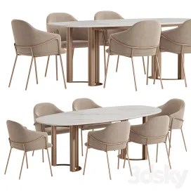 Hudkoff Lord Table Stanley Chair Dining Set